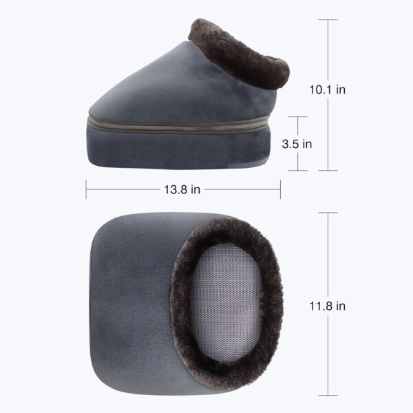 Snailax Shiatsu masajeador de pies eléctrico con calor, 2 en 1 masajeador eléctrico para pies espalda piernas, calentador de pies con masaje de amasado, regalos para la familia hombres mujeres - Image 9