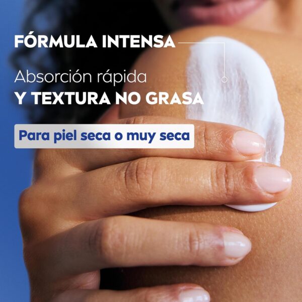 NIVEA Body Milk Nutritivo (1 x 250 ml), leche corporal que hidrata durante 72 h, crema hidratante corporal con aceite de almendras y ácido hialurónico, para piel seca - Image 6