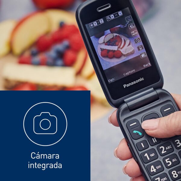 Panasonic KX-TU550EXR 4G Essentials Clamshell Teléfono Móvil para Personas Mayores, Cámara de 1.2 MP, con Pantalla Grande de 2.8", 300 Horas de Tiempo en Espera, Rojo - Image 10