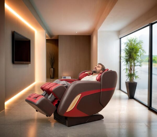 GLOBAL RELAX | KENSHO Sillón de Masaje I Burdeos | 7 Programas | Presoterapia I Reflexoterapia de Pies I Termoterapia I Gravedad Zero I Espacio Cero | Sonido Envolvente 3D | Bluetooth - Image 8