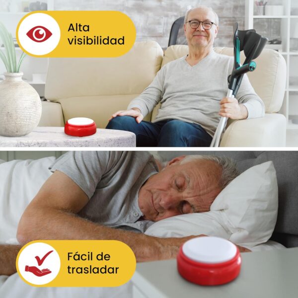 Reloj Parlante - Formatos de 12 ó 24 Horas - Para Ancianos, Personas Con Discapacidad Visual, Ciegos, Alzheimer - Despertador Con Alarma Sin Luz, Voz En Español - Image 6