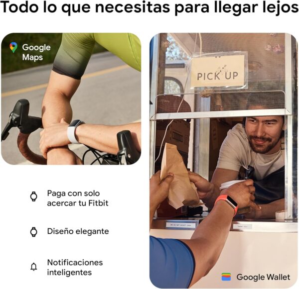 Google Fitbit Charge 6 Pulsera de actividad con 6 meses de suscripción al servicio Premium incluidos, 7 días de batería, Google Wallet y Google Maps - Image 6