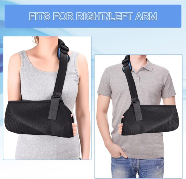 Fasola Cabestrillo Brazo Adulto, Cabestrillo Hombro Inmovilizador Con Una Almohadilla De Espuma Para El Cuello, Cabestrillo Para Hombro Para Muñeca Rota, Codo, Brazo, Hombro Dislocado - L - Image 7