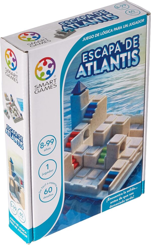 Smart Games - Escapa De Atlantis | Rompecabezas Niños | Juego De Mesa 8 Años O Más | Juegos Para Niños | Regalos Niños 8 Años O Más | Juego Mesa Piezas 3d