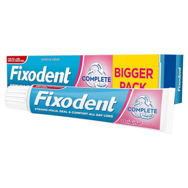 Fixodent - Crema Adhesiva Completa para Prótesis Dentales, Dentaduras Postizas (70 g)