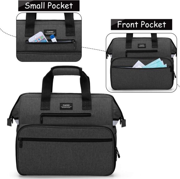 CURMIO Botiquín de Primeros Auxilios, Maleta de Primeros Auxilios, Bolsa para Emergencias, Multiusos, Ligero, (Sola Bolsa, Patente Pendiente), Negro - Image 3