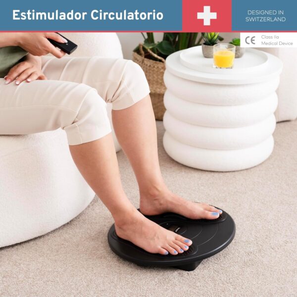 TERAPIO Electro Estimulador Circulatorio. Masajeador de Pies, Piernas y Cuerpo. Aparato de Masaje Médico Certificado para Mejorar la Circulación Sanguínea con Tecnologías de TENS y EMS. - Image 2