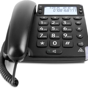 Doro Magna 4000 Teléfono Fijo con Cable para Personas Mayores con Teclas Espaci...