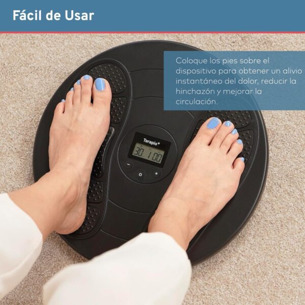 TERAPIO Electro Estimulador Circulatorio. Masajeador de Pies, Piernas y Cuerpo. Aparato de Masaje Médico Certificado para Mejorar la Circulación Sanguínea con Tecnologías de TENS y EMS. - Image 3