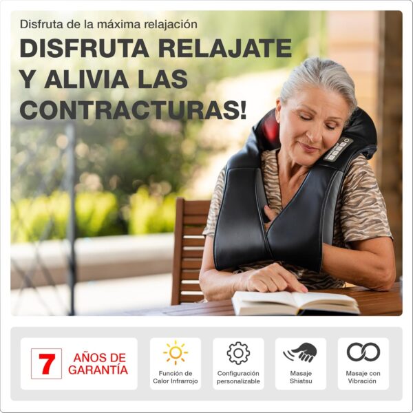 Donnerberg® Masajeador Cervical y Espalda Inalámbrico| Regalo Original |Masajeador de Cuello | 7 Años de Garantía ✓ |Calidad Alemana |Tratamiento cervical - Image 4