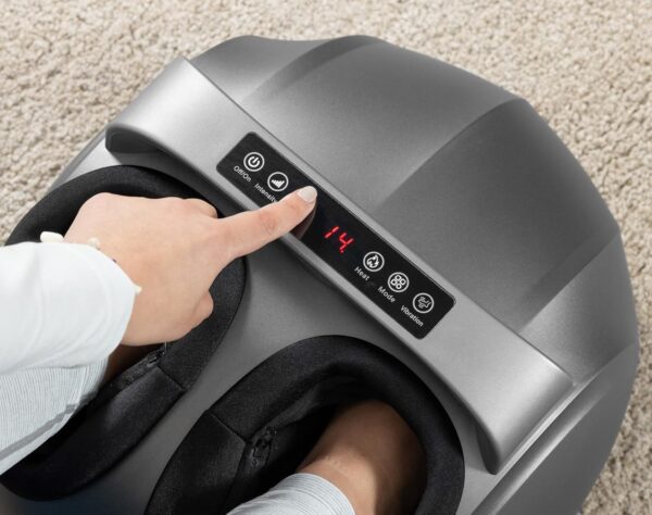 GLOBAL RELAX® | VITALZEN MINI PREMIUM Masajeador eléctrico para los pies | Masaje 360º con Presoterapia I Compresión | Circulación de pies cansados | Control Sencillo - Image 4