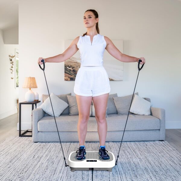Máquina de ejercicio de placa de vibración, equipo de ejercicio para todo el cuerpo, plataforma de vibración de placa de potencia, placa de vibración para fitness en casa, moldeado, entrenamiento, - Image 7