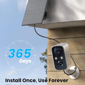 FOAOOD Cámara Vigilancia WiFi Exterior Solar – Camaras de Vigilancia sin ...