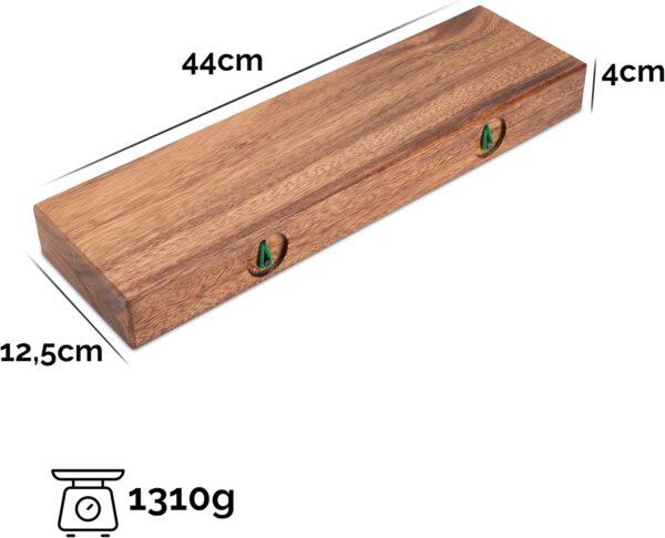 LOGOPLAY 85 Hus - Bao - Kalaha - Juego de alubias - Juego de Conchas - Juego de Piedras Preciosas Hecho de Madera de Samena Que Incluye Piedras Preciosas y Bolsa de Tela - Image 5