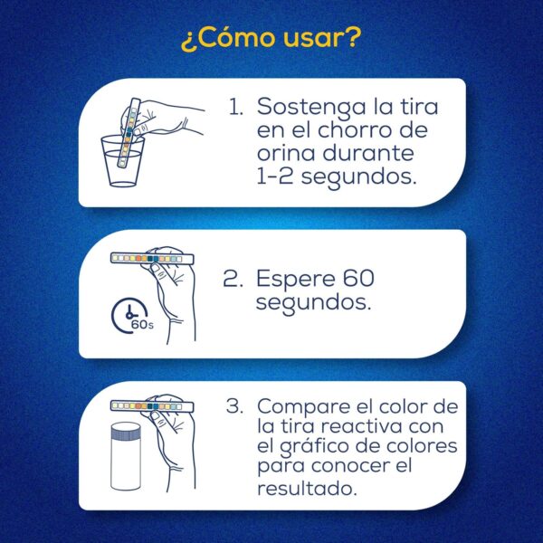 Test Orina 12 en 1 - Tiras para medir Leucocitos, Glucosa, Cetonas, Ph, Proteína, Bilirrubina, Nitrito, Ácido Ascórbico, Gravedad Específica, Urobilinógeno, Microalbúmina, Sangre - Urianálisis 100uds - Image 7