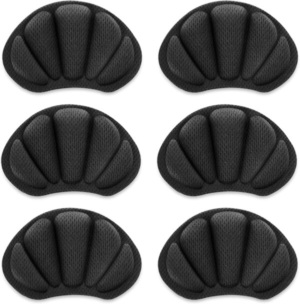 Sibba 3 Pares de Almohadillas para Zapatos con Inserciones Relleno Protectores para el Ajuste Apretado A Grande Botas Sueltas Cojín Plantillas Para Mujer Hombre Salud Productos Cuidado Pies Negro