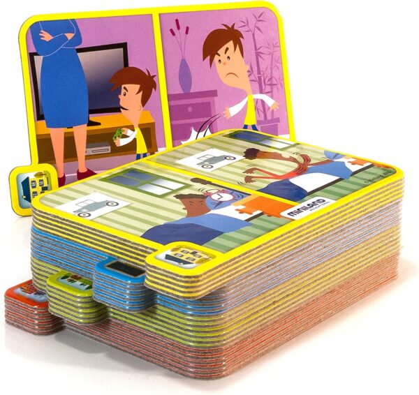 Miniland- Divertido Juego para Aprender la resolución de conflictos y emociones, Multicolor, Medium (45402) - Image 4