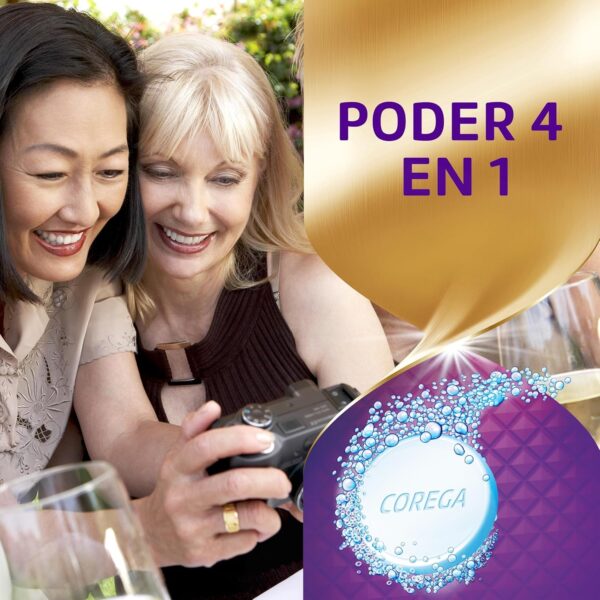 Corega Max Acción Total, Tabletas Limpiadoras Para Prótesis Dental, Cuidado e Higiene Oral Integral, Pastillas de Limpieza Diaria, Limpieza Profunda, 36 Tabletas - Image 5