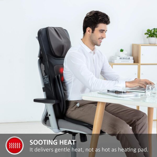 Snailax Asiento de Masaje Shiatsu con calor, Cojín de Masaje 4D con compresión/amasado/vibración, masajeador eléctrico de cuerpo completo para espalda cuello, regalos - Image 4
