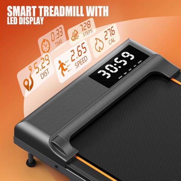 MettleMatic TW1 Cinta de Correr - Walking Pad 2,25HP, Capacidad de Carga de 100KG, Velocidad de 1 a 6 km/h, inclinación del 7%, Cinta de Andar no Requiere instalación, garantía de 2 años - Image 5