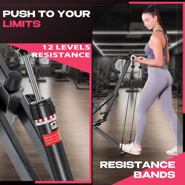 BODY RHYTHM Máquina de Sentadillas para Gimnasio en casa, Entrenamiento de Asistencia en Sentadillas, máquina de Remo para Entrenamiento de Cuerpo Completo, Capacidad de Carga de 220 Libras (Negro) - Image 3
