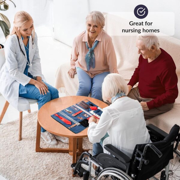 Manta Sensorial Para Demencia | Actividades Reconfortantes Y Relajantes Para La Demencia De Personas Mayores | Ayuda Para Alzheimer, Demencia, Asperger, Autismo Y Ansiedad - Image 3