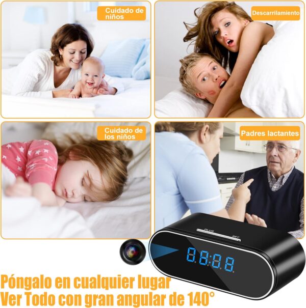 Camara Espia 1080P Mini Camara Espia Oculta Wifi Camufladas para Ver En El Movil Micro Camara Vigilancia Wifi Interior Camaras de Vigilancia sin Cables Spy Cam Vision Nocturna Deteccion de Movimiento - Image 6