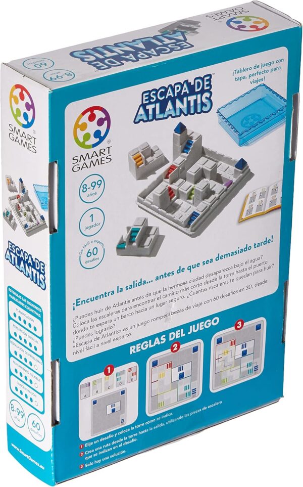 Smart Games - Escapa De Atlantis | Rompecabezas Niños | Juego De Mesa 8 Años O Más | Juegos Para Niños | Regalos Niños 8 Años O Más | Juego Mesa Piezas 3d - Image 2