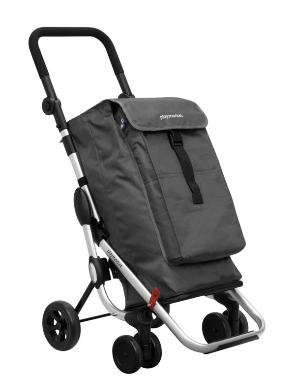 Playmarket Carro de la compra Go Up Basic, 110 cm, 39, 5 Litros, Gris Marengo