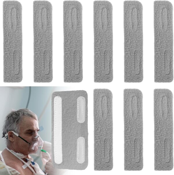 10 almohadillas para orejas de cánula nasal, cubiertas suaves de oxígeno nasal, almohadillas para orejas de cánula, protectores de oídos para usuarios de oxígeno para ayudar a aliviar el dolor de oído