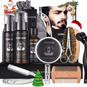 Kit Barba Hombre Cuidado 12 En 1 Con Maquina Afeitar Barba Aceite Barba Cepillo ...