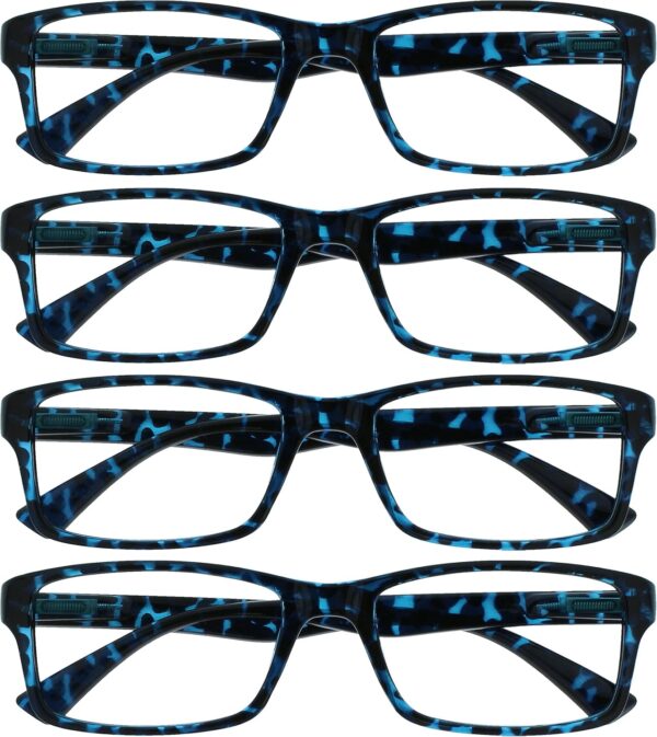 Uv Reader Gafas De Lectura Azul Carey Lectores Valor Pack 4 Hombres Mujeres Uvr4092Bl +2,00 4 Unidades 88 g