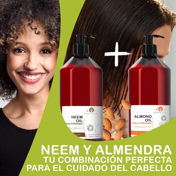 Aceite de Neem Orgánico - + 300 Control de Plagas - Huerto Saludable, Agricultura Ecológica - Anti Pulgones, Cochinillas, Repelente Mosquitos - Cuidado de Piel, Cabello y Mascotas 250 ML - Image 3