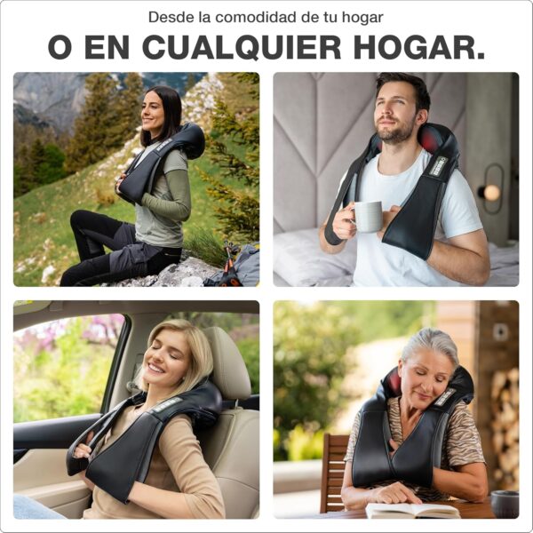 Donnerberg® Masajeador Cervical y Espalda Inalámbrico| Regalo Original |Masajeador de Cuello | 7 Años de Garantía ✓ |Calidad Alemana |Tratamiento cervical - Image 7