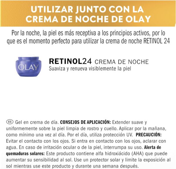 Olay Vitamin C + AHA 24 Crema Hidratante, Gel Crema De Día Para Un Tono De Piel Visiblemente Más Luminoso Y Uniforme 50 ml - Image 11