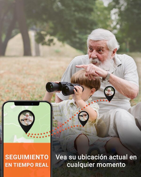 PAJ GPS People Finder 4G - Mini localizador GPS para niños y Personas Mayores - batería de hasta 5 días - rastreador pequeño con localización en Tiempo Real, Demencia, notificaciones de Alarma - Image 2
