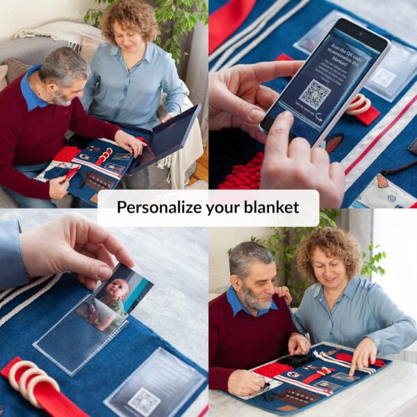 Manta Sensorial Para Demencia | Actividades Reconfortantes Y Relajantes Para La Demencia De Personas Mayores | Ayuda Para Alzheimer, Demencia, Asperger, Autismo Y Ansiedad - Image 4