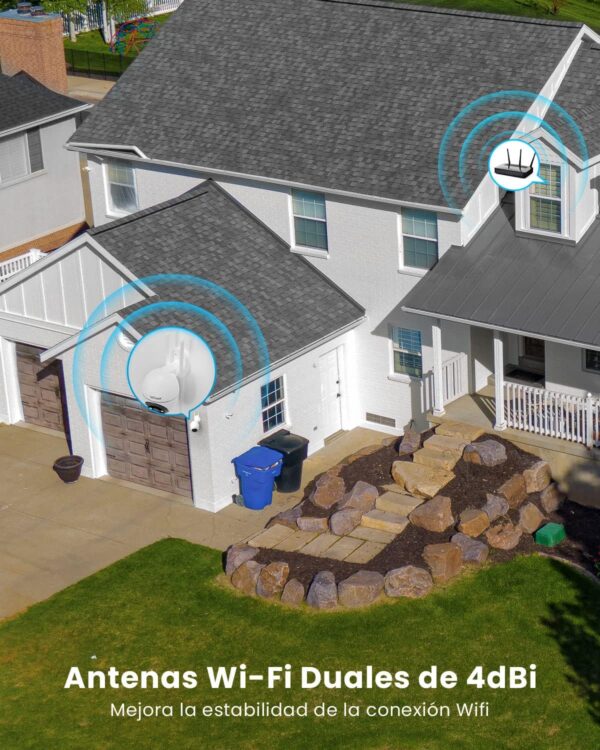 ieGeek 2K Camara Vigilancia WiFi Exterior con Eléctrico, PTZ 355°, Detección de Humano, Seguimiento Automático, Visión Nocturna Color, Alarma de Luz y Sonido, Grabación Continua, Compatible Alexa - Image 6