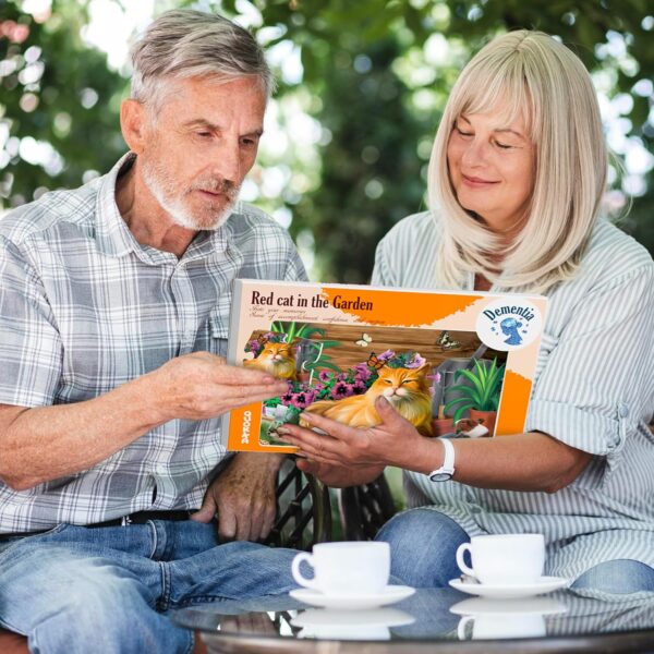 QUOKKA - Rompecabezas de demencia de 13 piezas para ancianos, productos de actividades de piezas grandes para personas mayores - 3 juegos de rompecabezas de Alzheimers para adultos con pájaros y gatos - Image 6