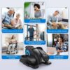 MERACH Mini Elíptica Eléctrica, Máquina Elíptica Bajo Escritorio para el Hogar Silenciosa y Portátil con Control Remoto y Pantalla LCD, 12 Velocidades, Ideal para Mayores y Adultos, Gimnasio, Oficina - Image 7