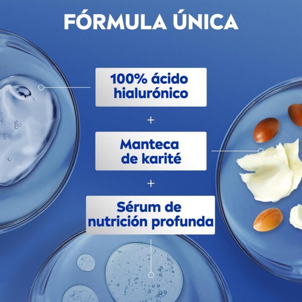 NIVEA Body Milk Manteca de Karité (1 x 400 ml), leche corporal que hidrata durante 72 h, crema hidratante corporal con ácido hialurónico, para piel seca - Image 5