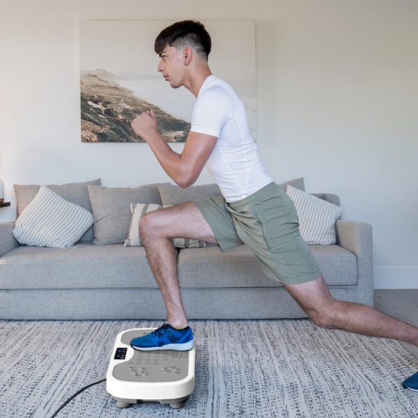 Máquina de ejercicio de placa de vibración, equipo de ejercicio para todo el cuerpo, plataforma de vibración de placa de potencia, placa de vibración para fitness en casa, moldeado, entrenamiento, - Image 4