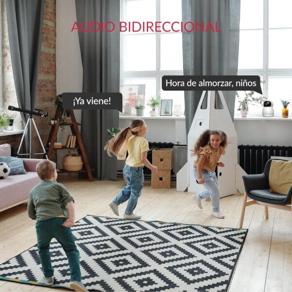 YI Camara de Vigilancia Interior Dome Guard 2K, PTZ 360° Camara WiFi 2.4Ghz, Camara IP con Detección de Movimiento, Visión Nocturna, Notificación en Tiempo Real, SD y Nube, Compatible Alexa & Google - Image 6