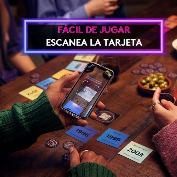 Hitster Temazos - Juego de Mesa adulto, Juego de Cartas con 300 Éxitos Musicales, de 2 a 10 Jugadores +16, App gratuita - Image 3