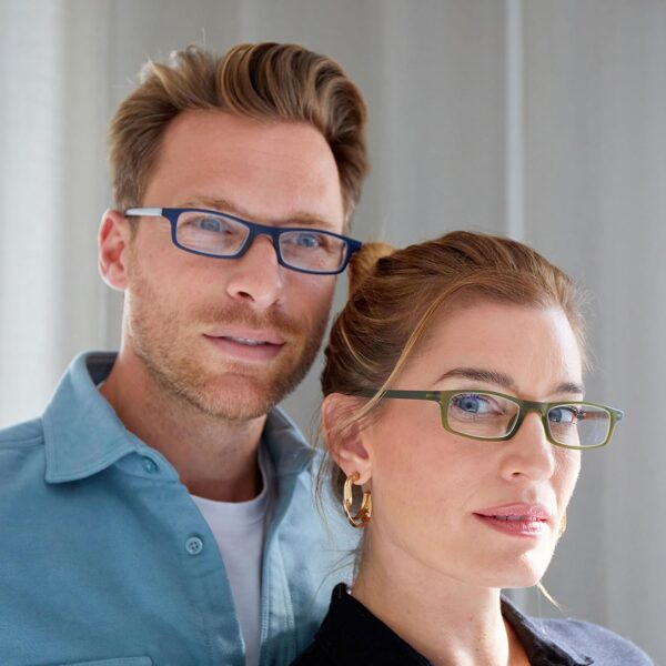 The Reading Glasses Company La Compañía Gafas De Lectura Matt Azul Marino Ligero Lectores Estilo Diseñador Hombres Mujeres Bisagras Resorte R17-3 +1,50 - Image 3
