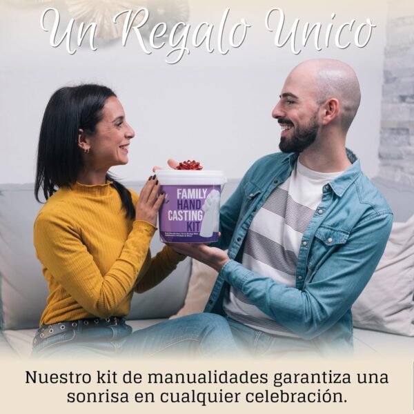 BWAY Moldes Manos Kit - Alginato para Moldes - Escultura Manos Pareja - Fácil de Usar y Excelente Nivel de Detalle - Instrucciones multilingües - Image 2