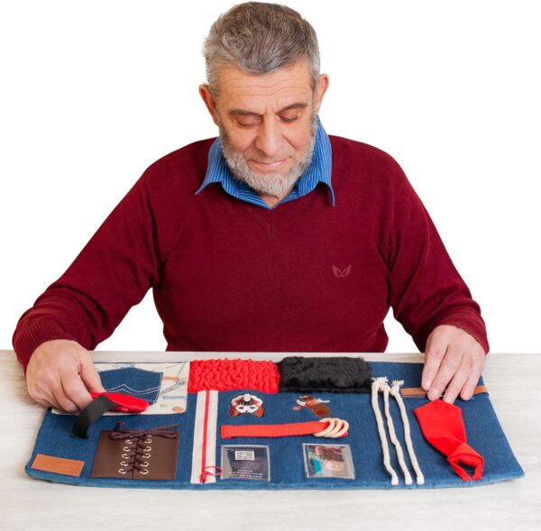 Manta Sensorial Para Demencia | Actividades Reconfortantes Y Relajantes Para La Demencia De Personas Mayores | Ayuda Para Alzheimer, Demencia, Asperger, Autismo Y Ansiedad