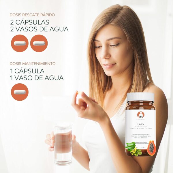 Laxante LAX+, Alivia el Estreñimiento 100% Natural & Vegano, Ablanda las Heces, Efectivo & Rapido con Papaya, Arraclan, Cardamo, Hinojo, Sena, Aloe & Plantago, Respaldado por Estudios Clínicos - Image 7