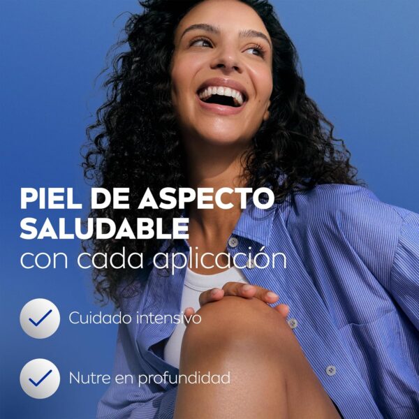 NIVEA Body Milk Manteca de Karité (1 x 400 ml), leche corporal que hidrata durante 72 h, crema hidratante corporal con ácido hialurónico, para piel seca - Image 3
