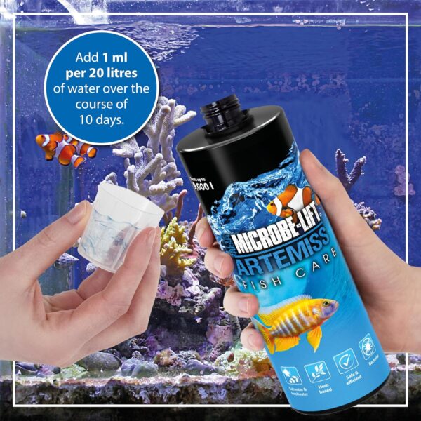 MICROBE-LIFT Artemiss - 118 ml - Favorece la Salud y el Sistema inmunitario de los Peces de Todas Las Especies de Acuario con Ingredientes Naturales. - Image 5